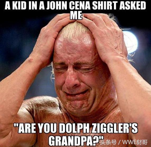 什么！瑞克福莱尔是道夫齐格勒的爷爷？爆笑WWE表情趣图收藏备用
