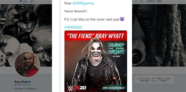 恶魔布雷·怀亚特向WWE主席文斯麦克曼发出致命警告