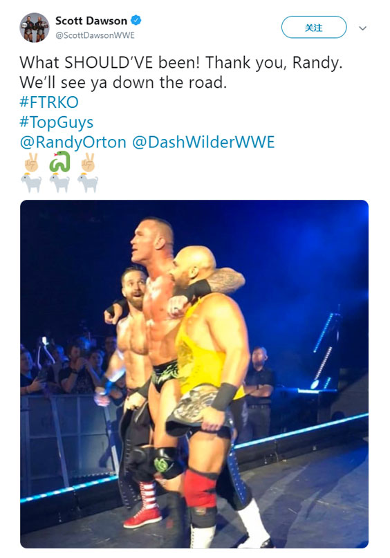 WWE兰迪奥顿发神秘推特暗示2020年跳槽AEW倒计时？