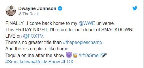 外媒爆料WWE欲打造大布VS毁容院长二番战，巨石强森确认出席SD