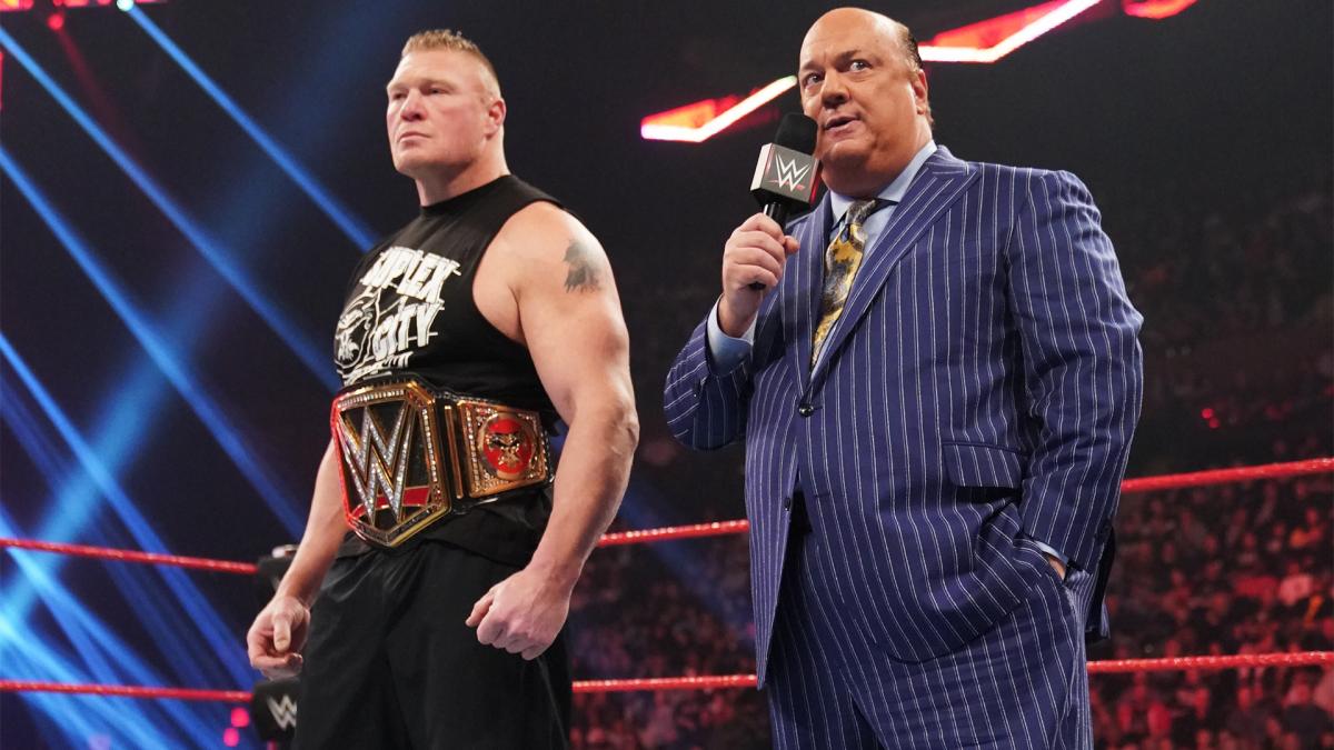 WWE2019RAW第1380期：布洛克莱斯纳和保罗海曼去RAW兴师问罪