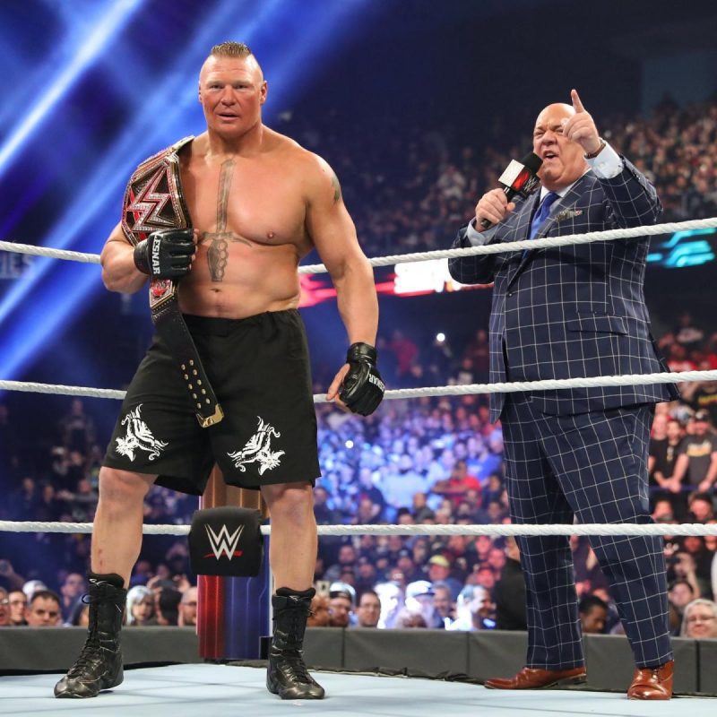 神秘人雷尔和儿子多米尼克大战WWE冠军布洛克莱斯纳抓拍《幸存者大赛2019》