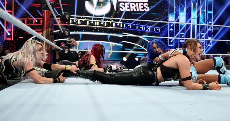 莎夏班克斯和娜塔莉亚对战NXT选手雷亚里普利