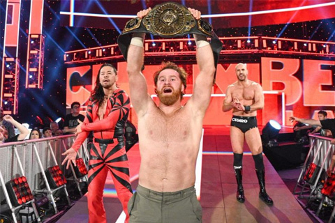 WWE萨米辛获得WWE洲际冠军