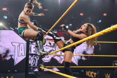 WWE全军出击之下，NXT终赢一战！2姐竟对老板口吐芬芳