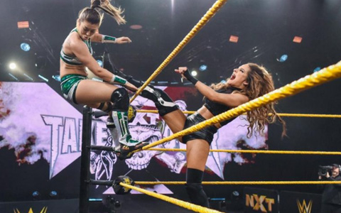 WWE全军出击之下，NXT终赢一战！2姐竟对老板口吐芬芳