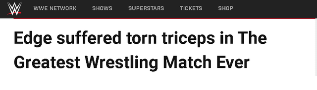 WWE官方证实刀锋战士艾吉伤病，并已接受手术，未来将伤停数月！