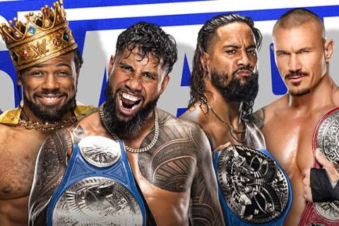 WWE SmackDown 第1164期：RK老铁来到 SmackDown，在三重威胁赛中与乌索兄弟和新一天组合作战
