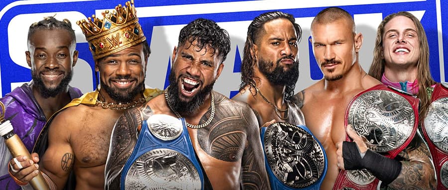 WWE SmackDown 第1164期：RK老铁来到 SmackDown，在三重威胁赛中与乌索兄弟和新一天组合作战