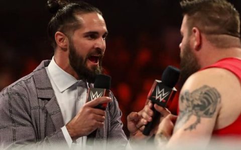 WWE RAW 第1503期：凯文欧文斯和赛斯罗林斯发生冲突