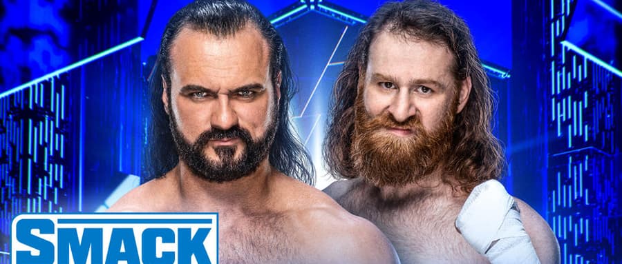 WWE SmackDown 第1201期：德鲁迎战萨米辛，赛后遭到罗曼家族攻击！