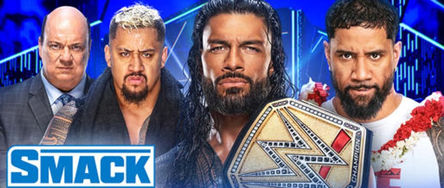 WWE SmackDown第1248期：罗曼雷恩斯和杰乌索面对面商议夏季狂潮大赛的比赛协议