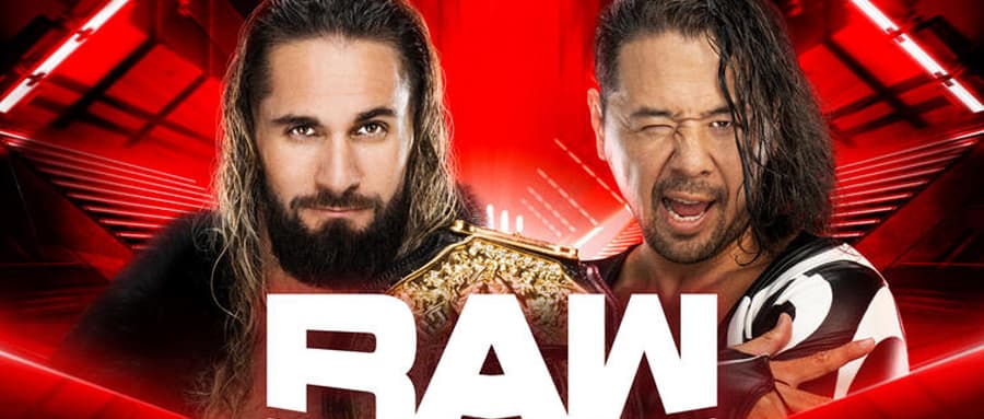 WWE RAW第1578期：WWE重量级冠军赛-赛斯罗林斯vs中邑真辅，洲际冠军赛-巩特尔vs查德盖博