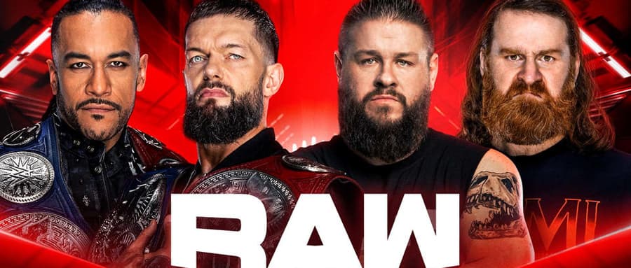 WWE RAW第1583期：萨米辛和凯文欧文斯寻求在地狱判官手中夺回双打冠军