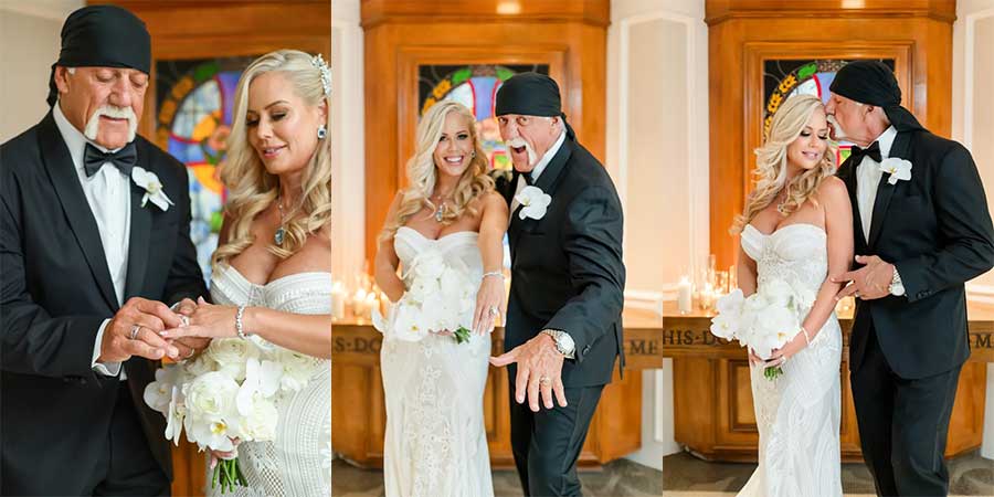 WWE传奇霍根再次结婚！新娘比他小25岁，50万美元钻戒很亮眼