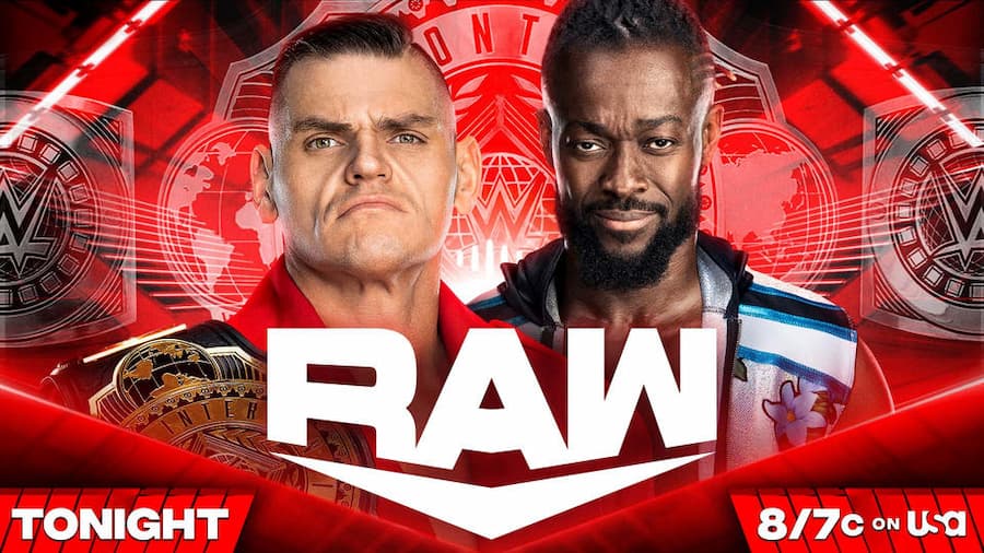 WWE RAW第1601期：科菲·金斯顿挑战冈瑟洲际冠军头衔