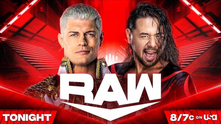 WWE RAW第1602期：科迪罗兹vs中邑真辅上演牛绳赛、冈瑟庆祝洲际冠军600天