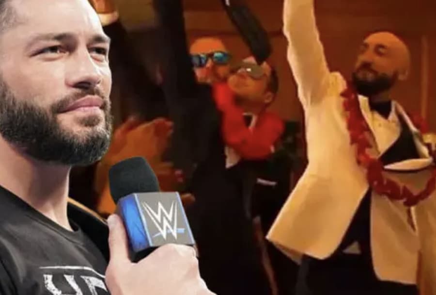 WWE粉丝在婚礼上使用血统家族出场音乐，得到了罗曼雷恩斯在线认可